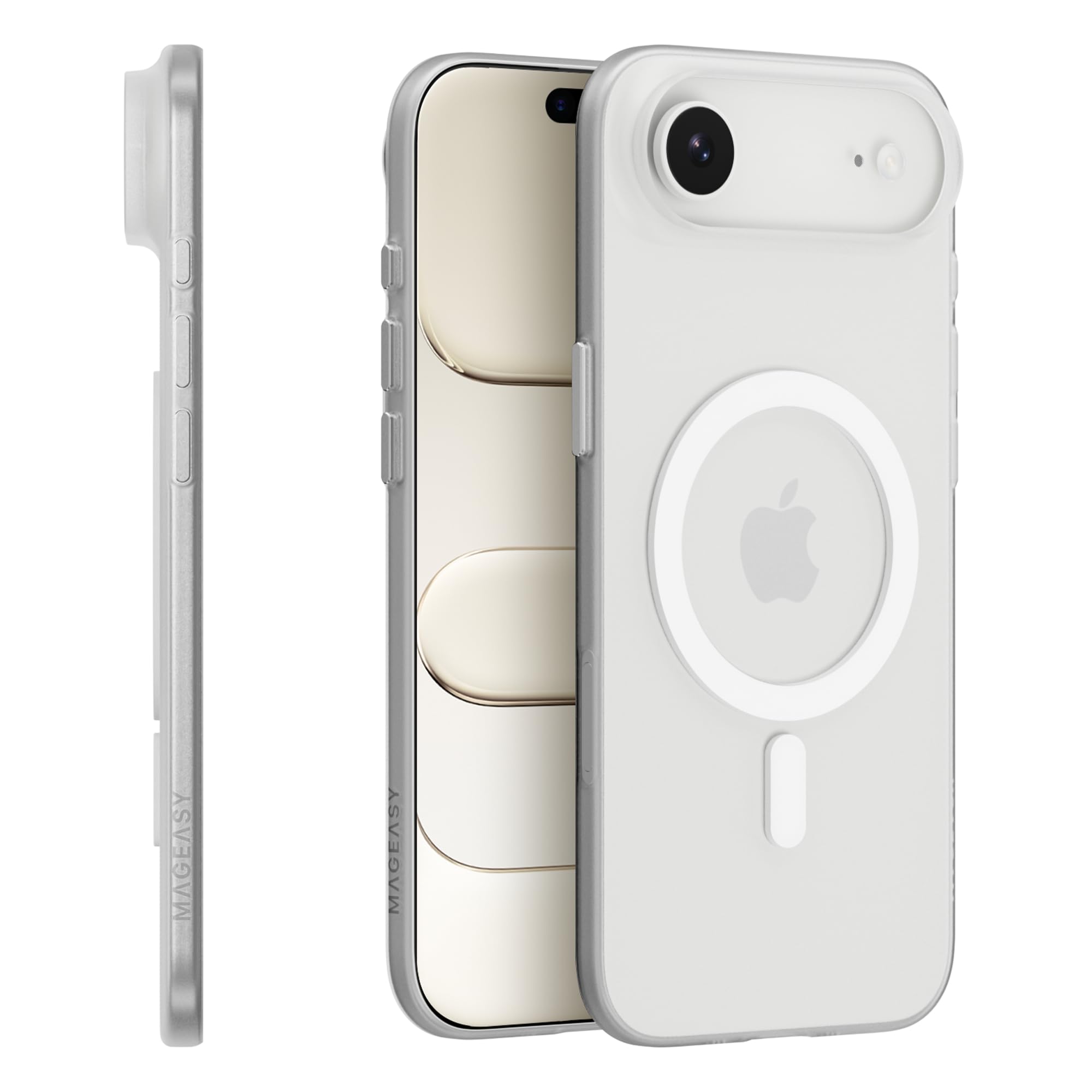Photo 1 of MAGEASY Designed for iPhone Air 6.5" Thin Case - Super Lightweight, 0.7mm Ultra Thin, Compatible with MagSafe, Anti-Fingerprint - Lyte M (Translucent)