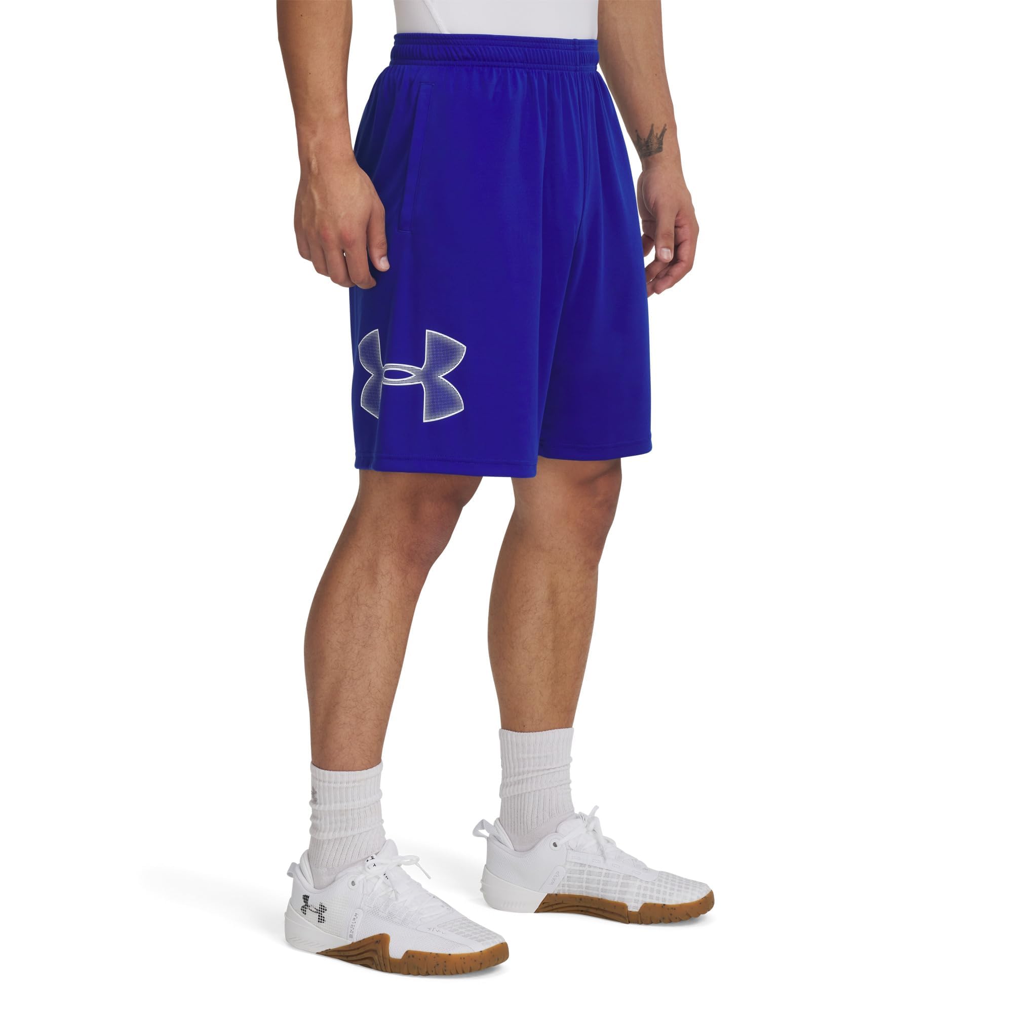 Under Armour Men's Tech Graphic Shorts, (403) Royal / / White, Small Image