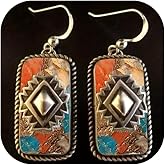 Boho Earrings for Women Vintage Geometric Earrings Boho Dangling Statement Jewelry Accessories for Party Outfits Trendy Jewelry Gifts
