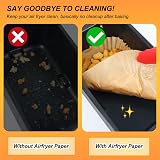 BYKITCHEN 120Pcs Air Fryer Liners for Ninja Dual XL SL400UK 7.6L 9.5L view 4