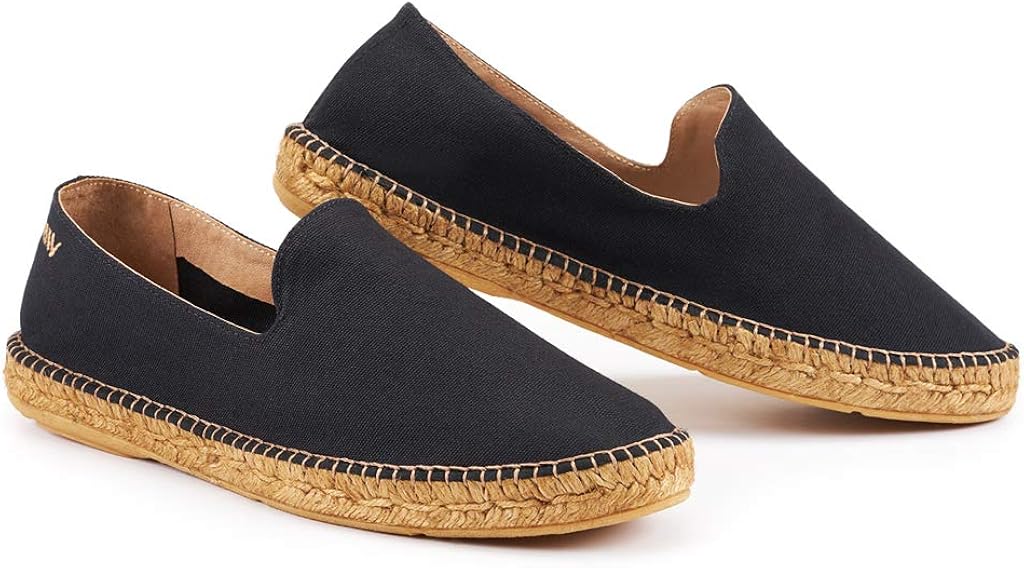 Espadrilles En Toile Pour Homme - Chaussures D'Été Légères à Lacets, Semelle Plate Et Bordure En Jute
