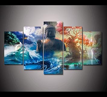 Hd Print5 Paneles Feng Shui Lienzo Arte De La Pared Pintura De