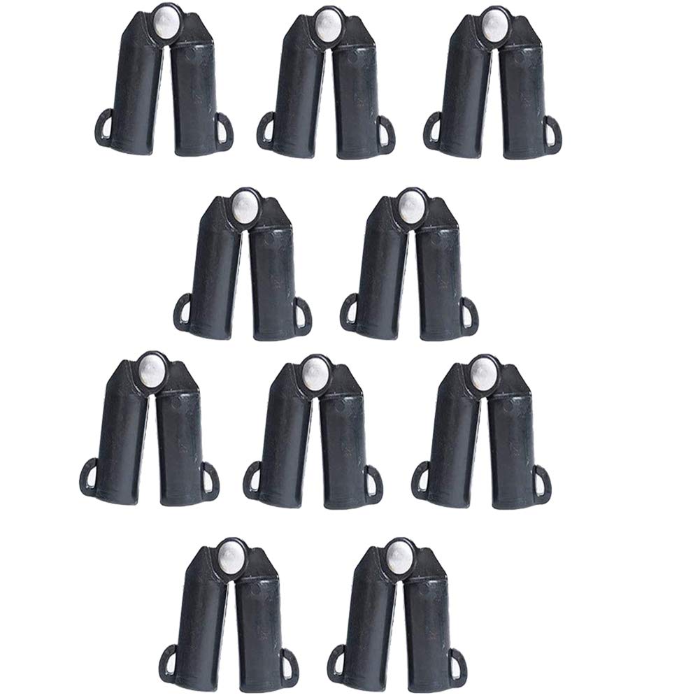 10PCS Adjustable Garden Trellis Plant Swivel Clips Plant Sticks Holder Clips Rod Connector for Plastic Coated Canes Climbing Rattan Vine