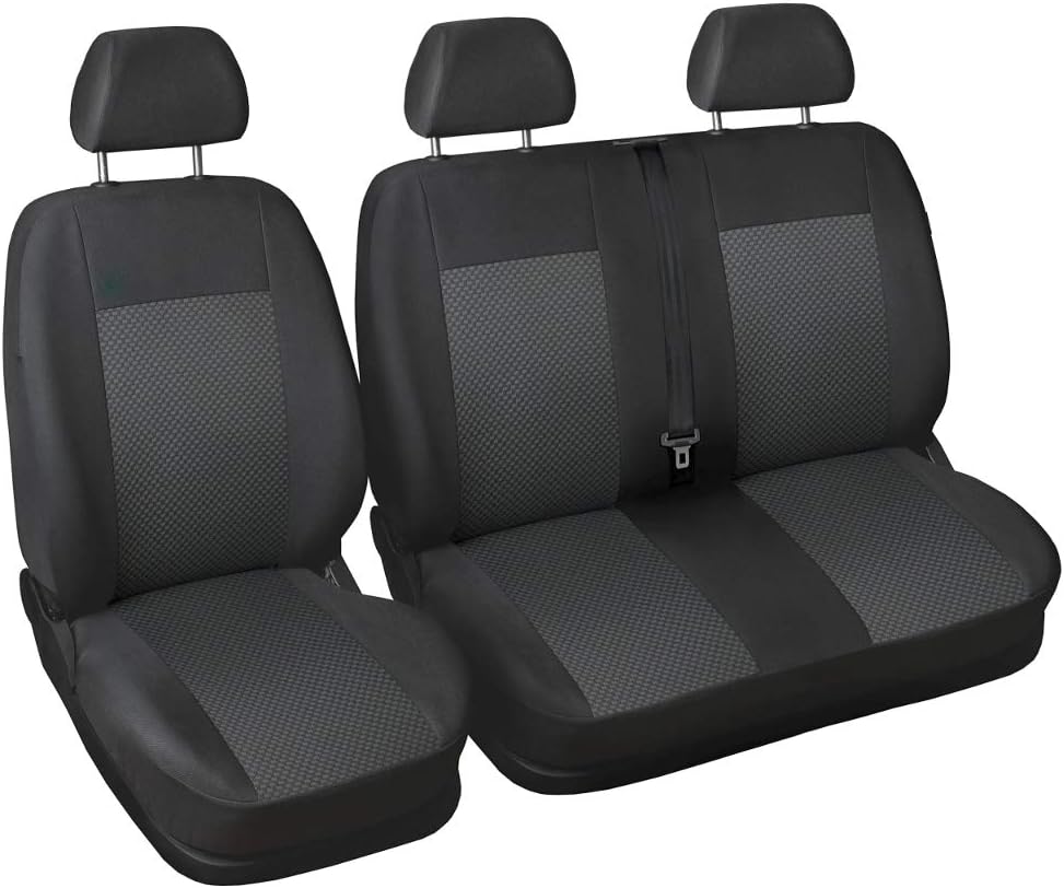 DKMOTO DK72P3 Tailored Van Seat Covers for Mercedes Sprinter 2006 - on , Volkswagen Crafter - with fold down table - Image 5