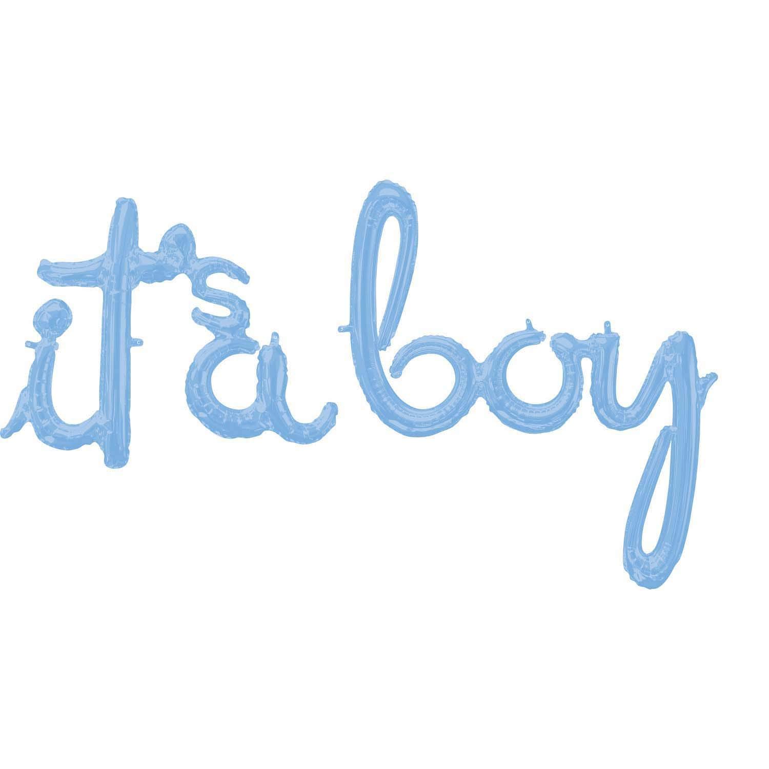 Amscan 3916911 Phrase:Script It'Saboy Pstlblu