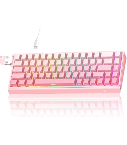 Teclado Mecânico Gamer Compacto Redragon Fizz Sakura Lollipop