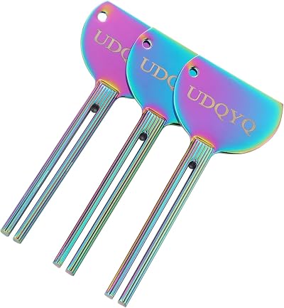 UDQYQ 3 Pieces Tube Squeezer Stainless Steel Iridescent
