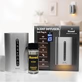 Nuve&eacute; Luxury Hotel Scent Diffuser for Home - Smart Waterless Cold Air Diffuser with App Control, Plug-in Fragrance Diffuser, 600 SqFt Coverage, Includes 50ml Oil. (Silver)