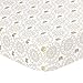 Metallic Gold Elephant Medallion Print Fitted Crib Sheet - 100% Cotton Baby Girl Little Peanut Collection Nursery and Toddler Bedding
