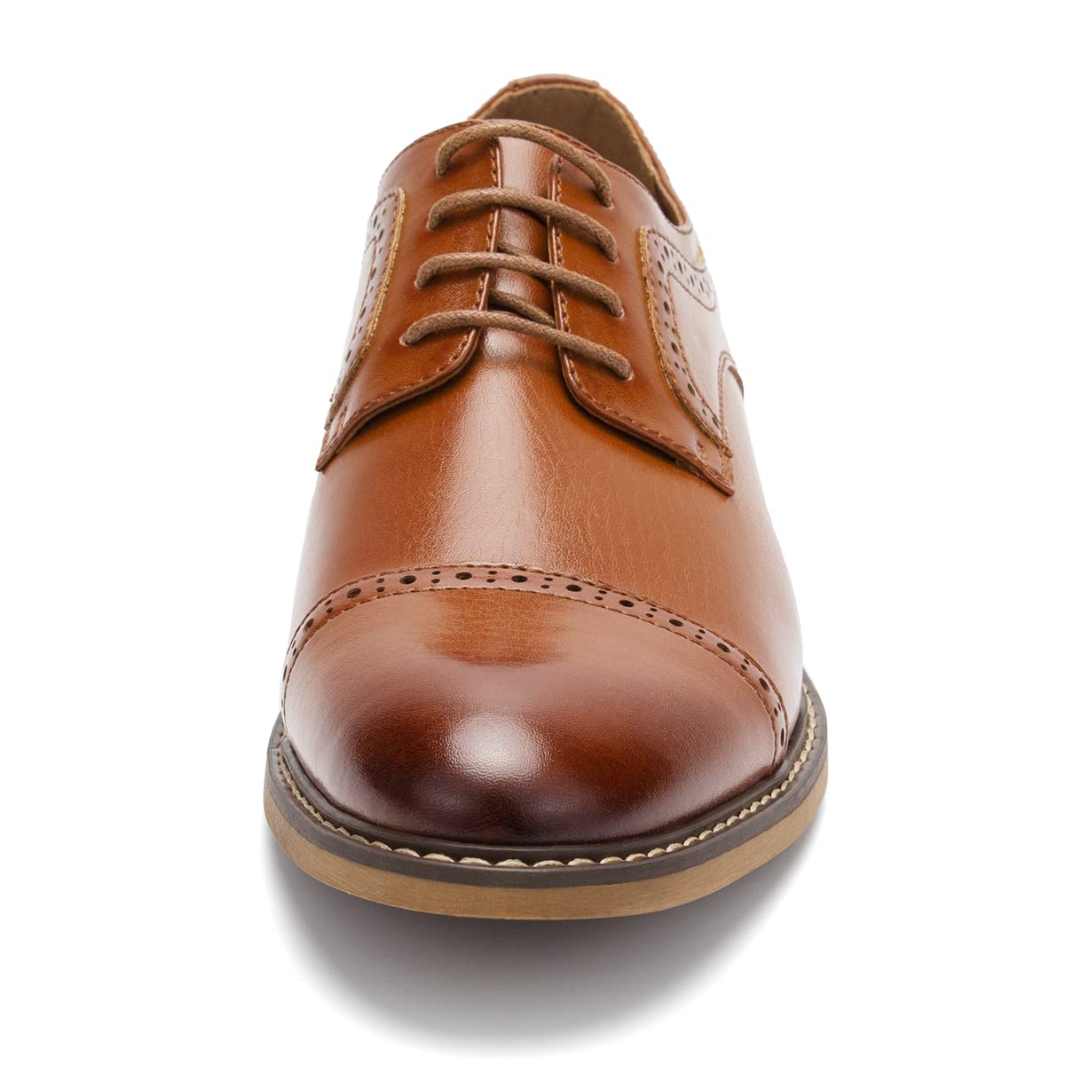 Temeshu Men's Oxfords Lace Up Casual Dress Shoes Classic Formal Modern Business Shoes DS08