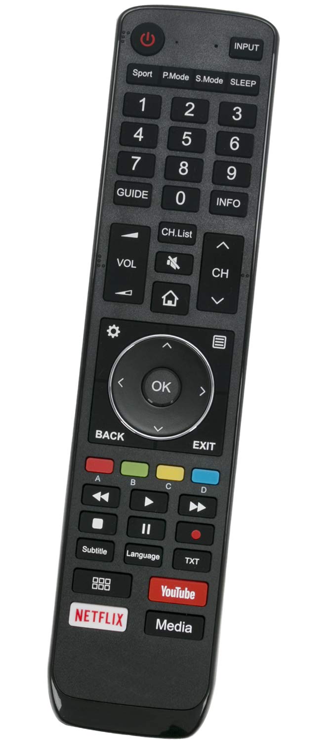 ALLIMITY EN3Y39H Remote Control Replace fit for Hisense 4K UHD TV H75U9A H43A6550 H43AE6400 H65U9A H65AE6400 H65U7A H55A6550 H55AE6400 H55U7A H50A6550 H50AE6400