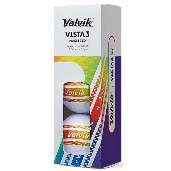 VOLVIK VISTA3 PRISM 360° GOLF BALLS (ONE DOZEN)
