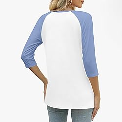 Henley Shirts for Women Y2K Contrast Color Block