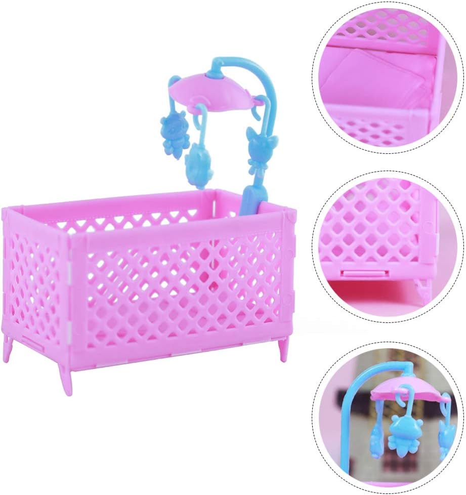 12 Echelle Pepiniere Meubles Coffret Poupees Maison Maison De Jeu Accessoire Pour Enfants Enfants Artibetter 5 Pieces En Plastique Dollhouse Miniature Lit Bebe 1 Accessoires Jeux Et Jouets Bhattbros Com