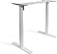 SmartDesk Electric Adjustable Height Standing Desk DIY Frame with Automatic Sit-to-Stand Smart Memory Keypad, Grey