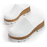 saboclogs Saraya Nurse - Premium Handmade Leather Comfort Clogs, Nurse Pattern, All-Day Comfort and Support, Durable for Long-Term Use, Ideal for, Nurses Clogs