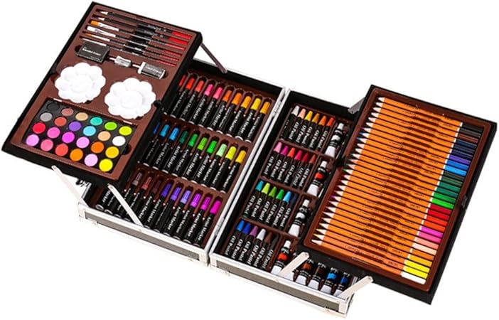 Wuxingqing Conjunto de Dibujo de Arte Pintura para Niños 145 Pintura de Doble Capa de la