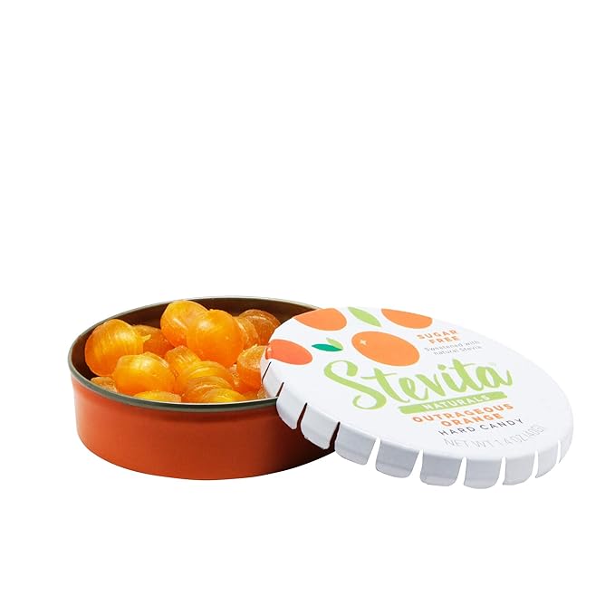 Stevita Stevia Sweet Candy Natural Orange Flavor 1.4 Oz Sugar Free