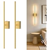 Battery Operated Wall Sconces Set of 2, 10000mAh Rechargeable Wall Lights with Remote, 360° Rotate 3000K-6000K LED Wireless W