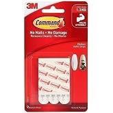 Command Medium Refill Replacement Strips, White, 9-Strips