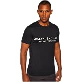 A｜X Armani Exchange Men's Short Sleeve Milan New York Logo Crew Neck T-Shirt