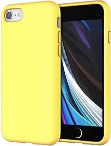 JETech Silicone Case for iPhone SE 2020, iPhone 8 and iPhone 7, 4.7-Inch, Silky-Soft Touch Full-Body Protective Case, Shockproof Cover with Microfiber Lining, Flash