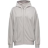 Nike Sportswear Women's Oversized Jersey Full-Zip Hoodie (DM6415-104, Light Orewood Brown/White) Size Small