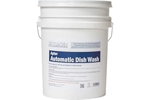 Apter Industries Automatic Dishwasher Detergent, Formulated For Commercial Automatic Dishwashing Machines, 5 Gallon