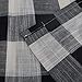 Creativesfun Farmhouse Faux Linen Look Buffalo Plaid Grommet Window Valance (Black & Cream, Valance 丨W53 X L18-INCH)