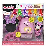 TownleyGirl Disney Minnie Mouse Super Fun Nail Set with 6 Nail Polishes, Dryer and Finger Soaker