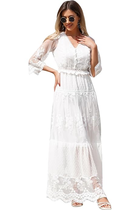 Vestido Blanco Vestidos Boho En Amazon Vestido Boho Vestidos