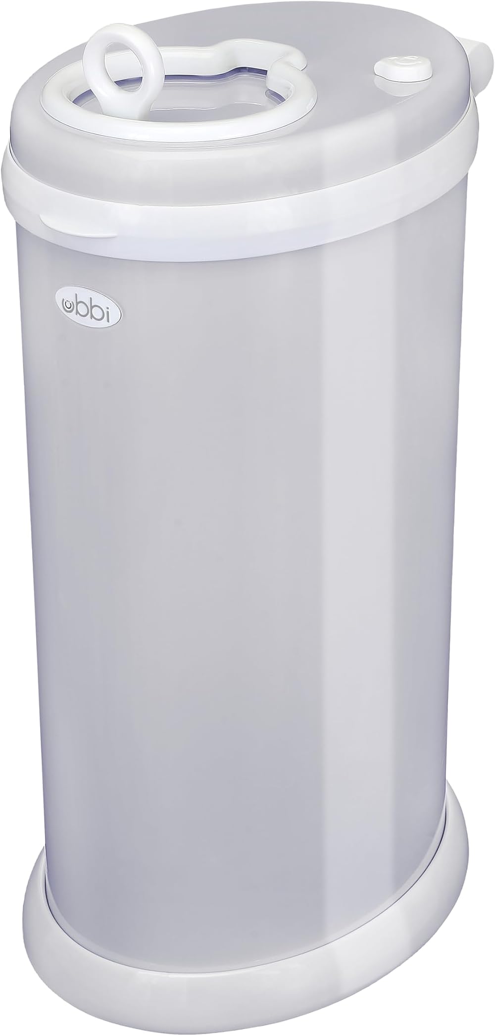 Ubbi Stainless Steel Nappy Pail Odor Locking Grey - No Special Bags