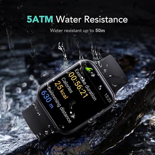 SKG Smart Watch, Fitness Tracker with 5ATM Swimming Waterproof