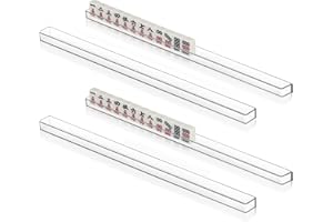 Garneck 4pcs Mini Mahjong U-Shaped Racks 318x18x10mm Portable Tile Holder Travel Mahjong Display Rack