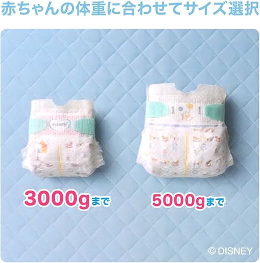 Amazon テープ 新生児サイズ ムーニーエアフィット オムツ 5000gまで 111枚 ムーニー おむつ