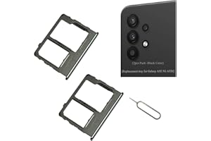 MFLDSFLHM [2pcs Pack] Galaxy a326 Replacement SIM Card Tray Holder Parts for Samsung Galaxy a32 (5G) A326U A326W-Black Color
