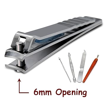 Toenail Clipper Extra Large Ayada 6mm Wide Opening Toe Nail