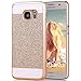 Galaxy S7 Case, Imikoko™ Rose Gold Luxury Hybrid Beauty Crystal Rhinestone with Gold Sparkle Glitter PC Hard Protective Diamond Case Cover for Samsung Galaxy S7 (Gold)