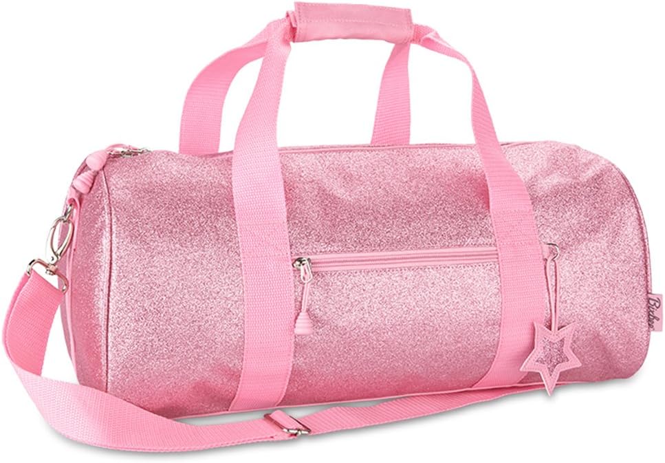 Bixbee Kids Duffle Bag for Dance, School and Sports, Small, Medium and Large, Sparkalicious Pink