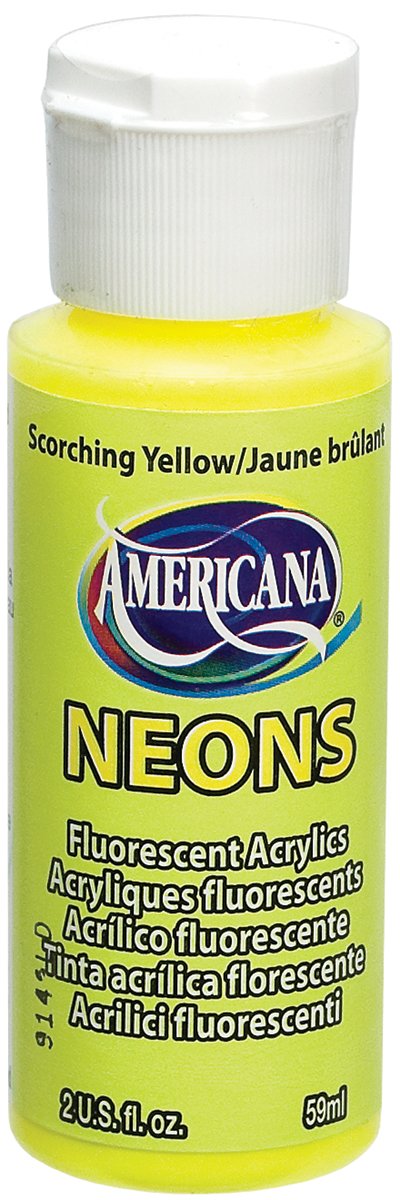 Deco Art Amerciana Neon Acrylics, Scorching Yellow,59 ml (Pack of 1)