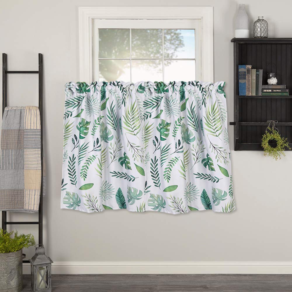 Best kitchen curtains and valances set palm