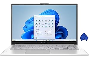 ASUS VivoBook Go 15.6" FHD Laptop – Intel Core i3-N305, 8GB RAM, 256GB SSD, Windows 11, Newest Model (with Microfiber Cloth) 