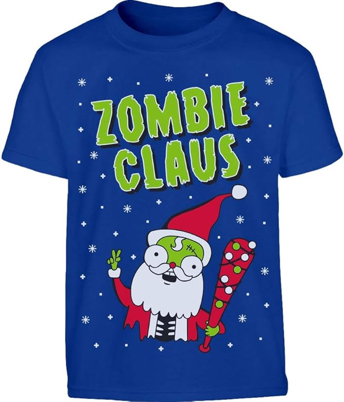 Babbo Natale Zombie.Zombie Claus Babbo Natale Divertente Scary Xmas Maglietta Per Bambini E Ragazzi Amazon It Abbigliamento