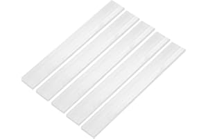 uxcell Square Aluminum Flat Bar, 5pcs 1/4" Thickness 1" Width 10" Length Square 6061 Aluminum Bar Flat Plate, 6 x 25 x 254mm 