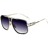GOBIGER Aviator Sunglasses for Men 100% UV Protection Goggle Alloy Frame with Case