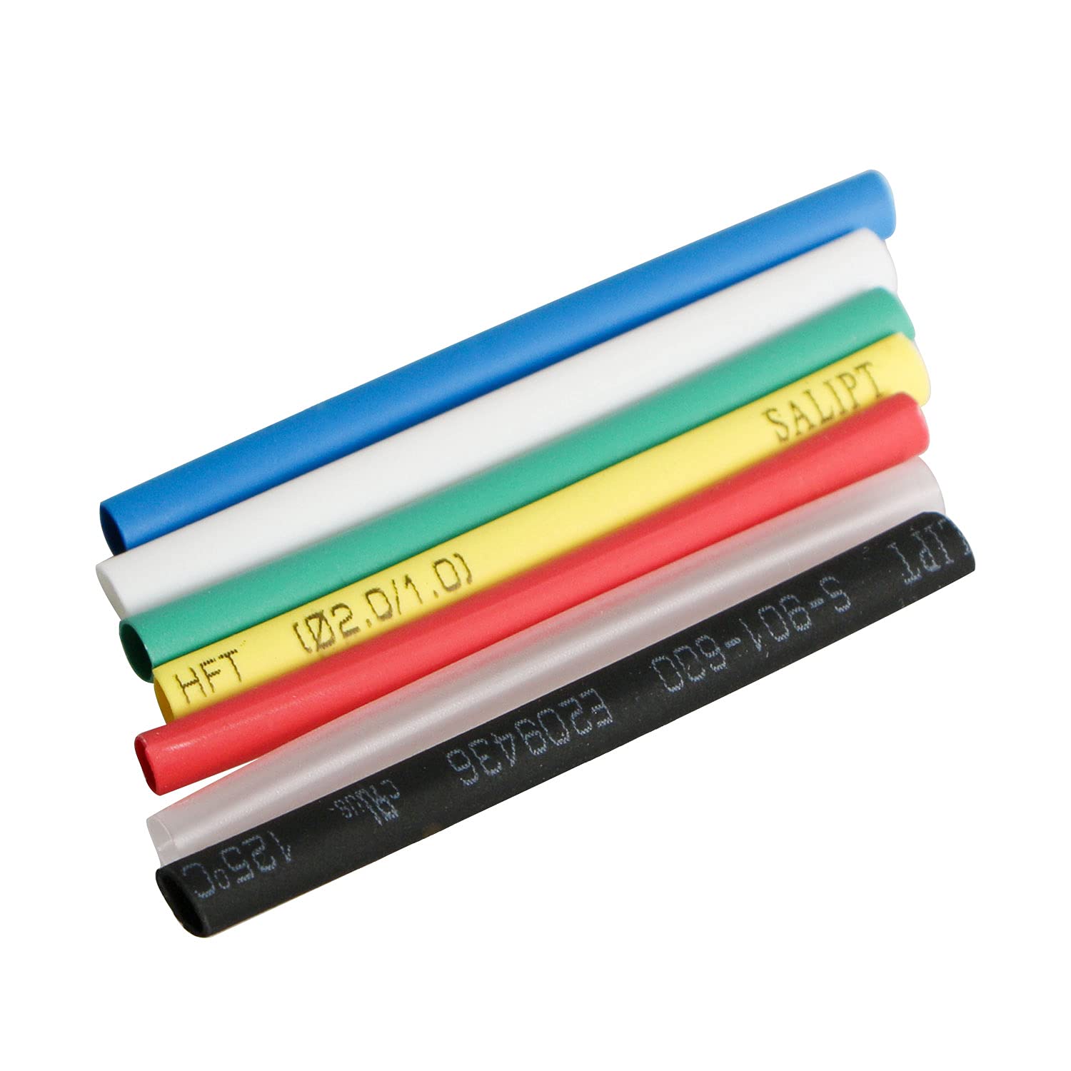 Heat Shrink Tubing Kit, Heat Shrink Tubes Wire Wrap, Ratio 2:1 Electrical Cable Sleeve Assortment for Long Lasting Insulation Protection (ID 2mm, 7 Colors) 56pcs