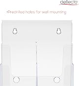 Deflecto 3-Tier 6-Pocket DL Size Portrait Literature Holder view 8