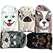 IMAXSELL 5 Pairs Women's Novelty Funky Pet Animal Print Pattern Casual Comfortable Cartoon Cotton Crew Socks