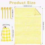Ainiv Beach Blanket 140x200cm Sandproof Waterproof Large Picnic Mat with Nails view 3