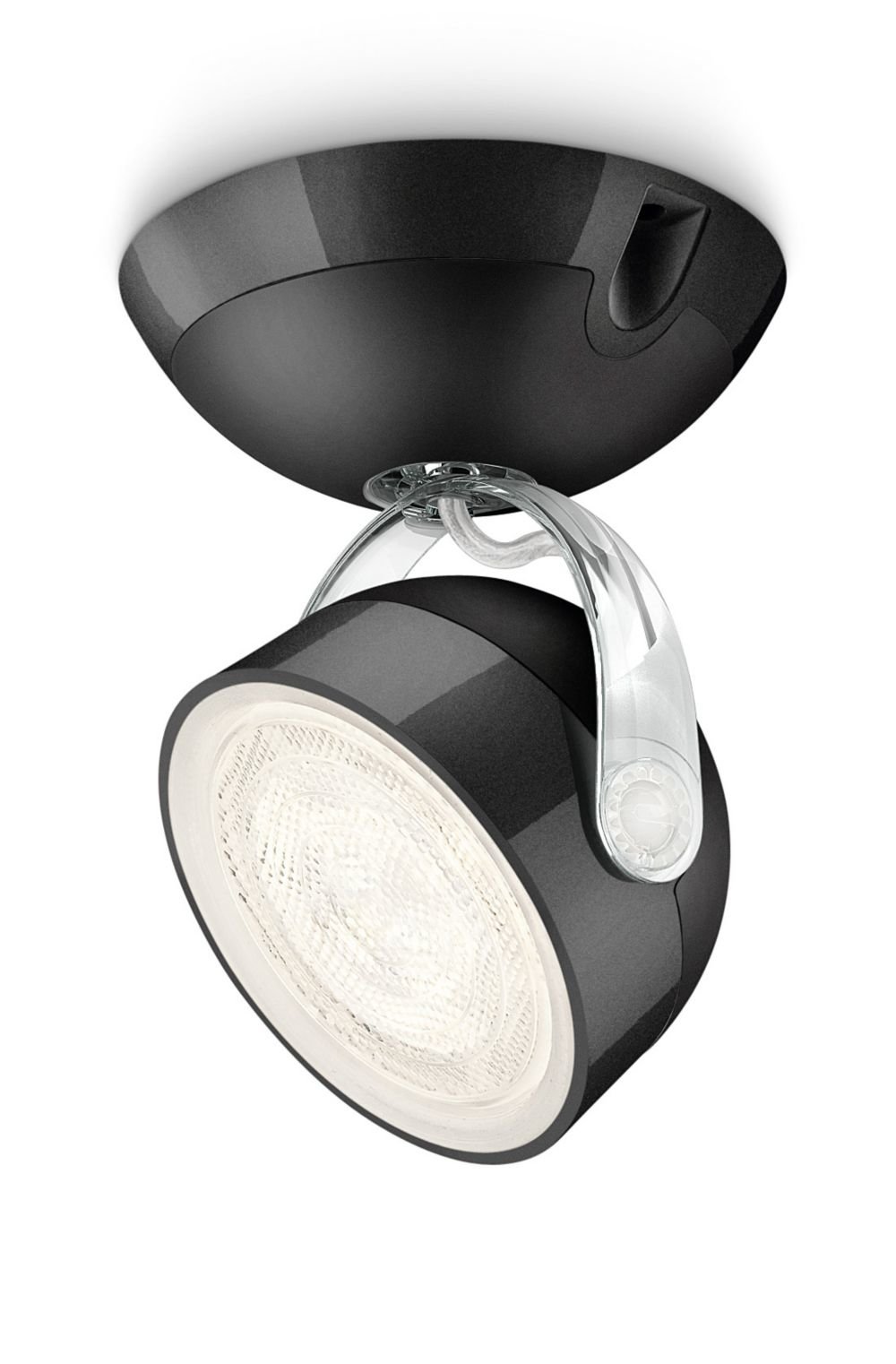 Philips MyLiving Dyna LED Spotlight 1 Bulb, Black, Plastic, black, fest verbaut 3.00 wattsW